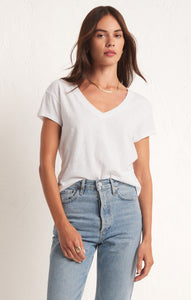 TopsModern V-Neck Tee White