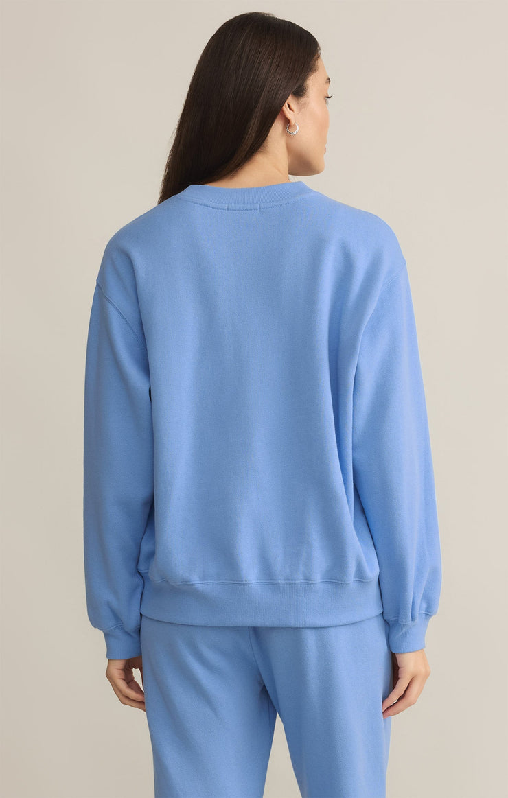 Tops Classic Boyfriend Sweatshirt Blue River