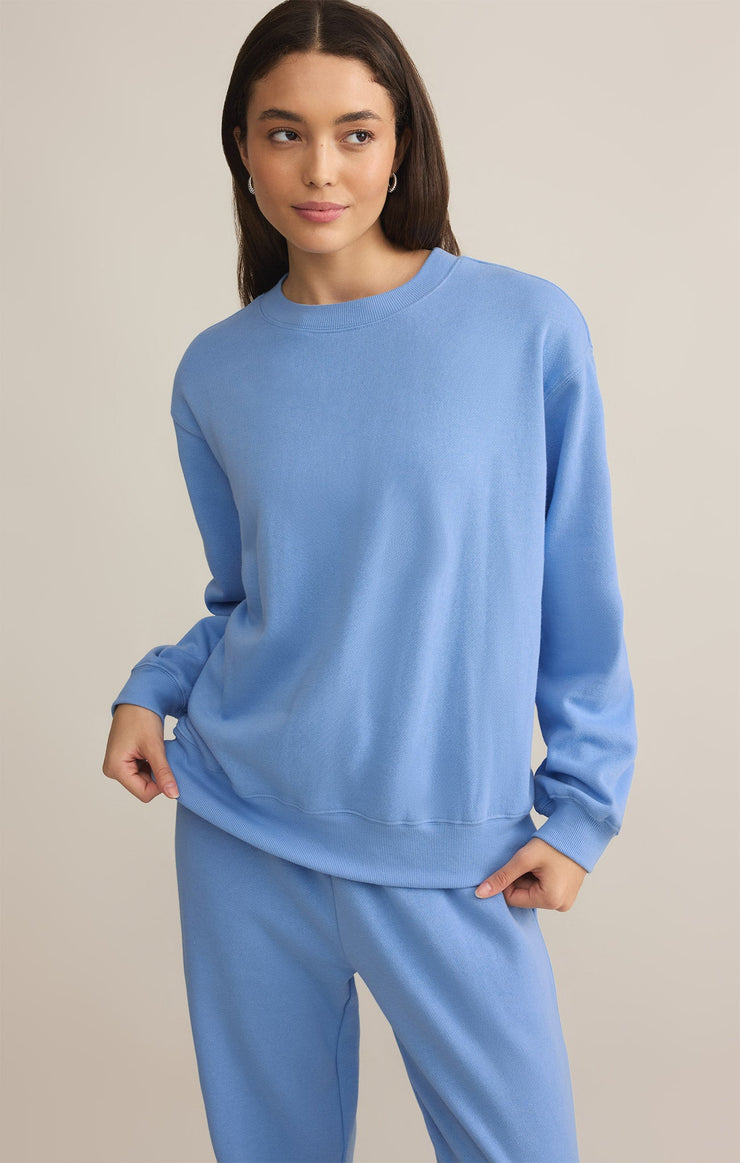 Tops Classic Boyfriend Sweatshirt Blue River