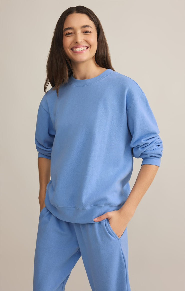 Tops Classic Boyfriend Sweatshirt Blue River