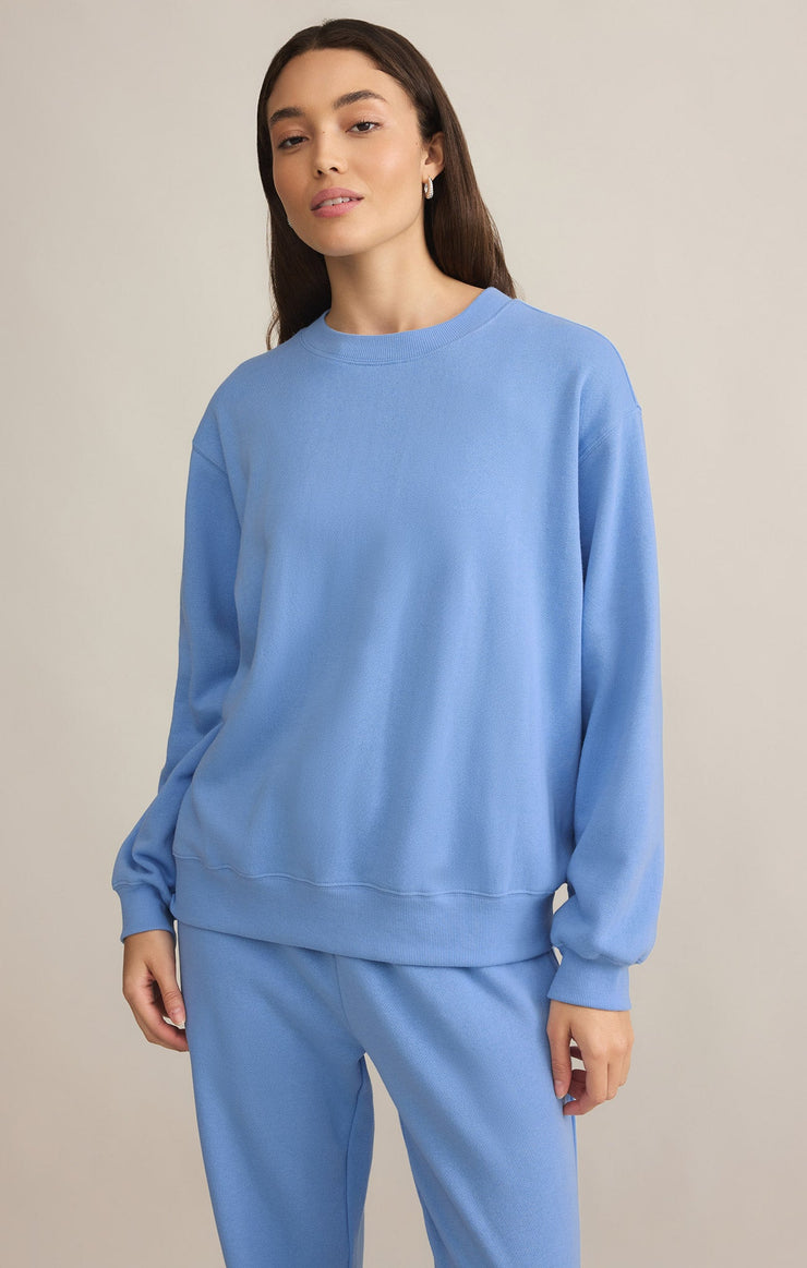 Tops Classic Boyfriend Sweatshirt Blue River