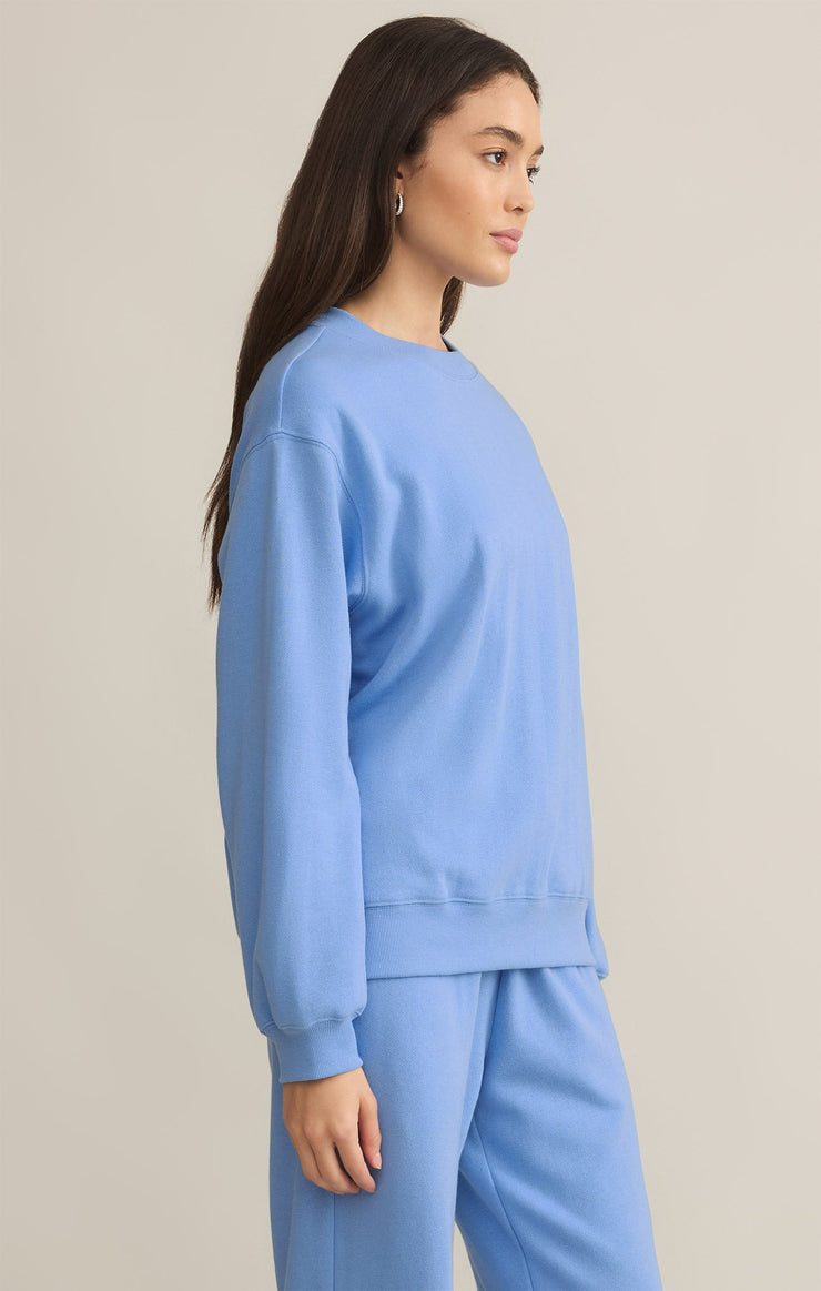 Tops Classic Boyfriend Sweatshirt Blue River