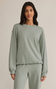 TopsClassic Boyfriend Sweatshirt Sage Green