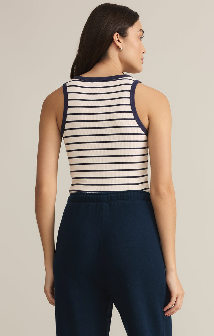 Tops Hadley Striped Rib Tank Supernova