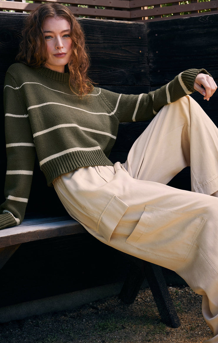 Sweaters Milan Stripe Cropped Sweater Milan Stripe Cropped Sweater