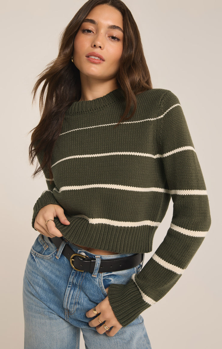 Sweaters Milan Stripe Cropped Sweater Milan Stripe Cropped Sweater