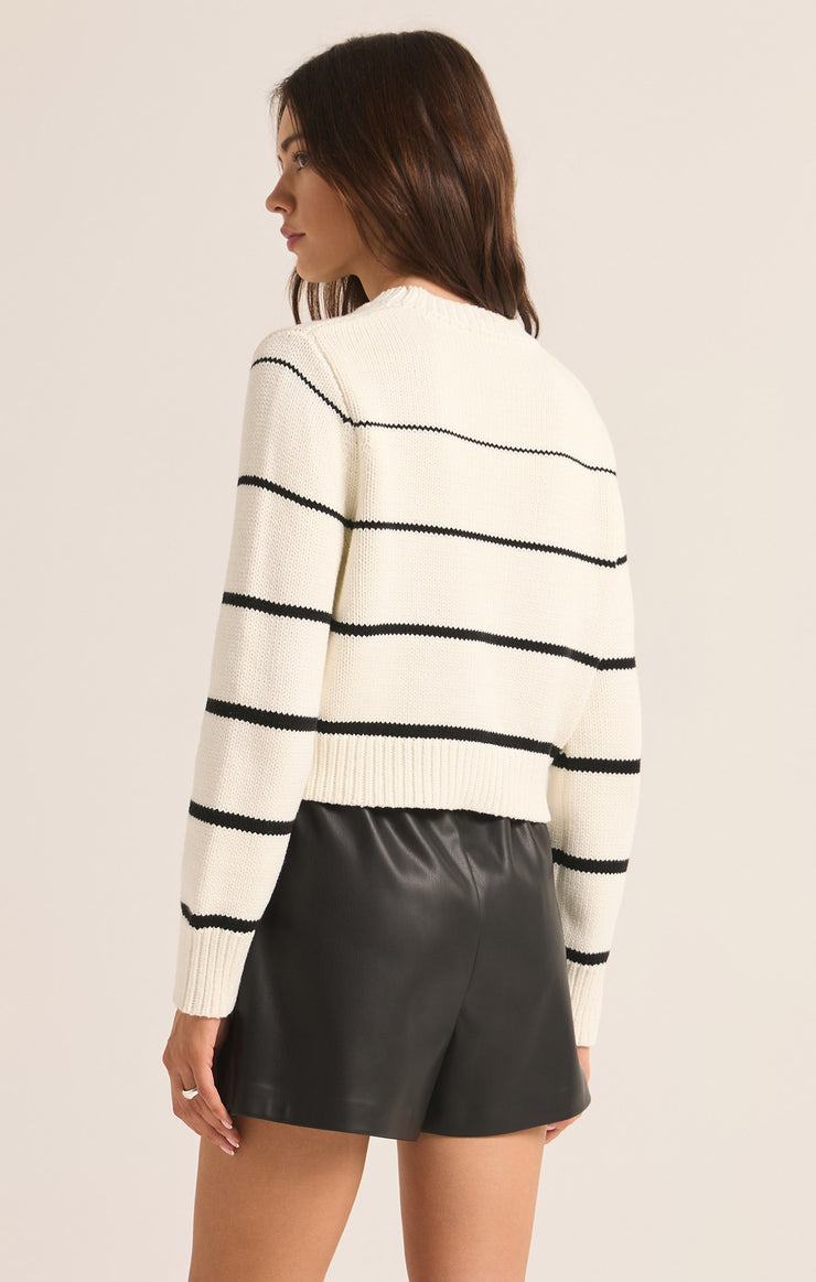 Sweaters Milan Stripe Cropped Sweater Natural