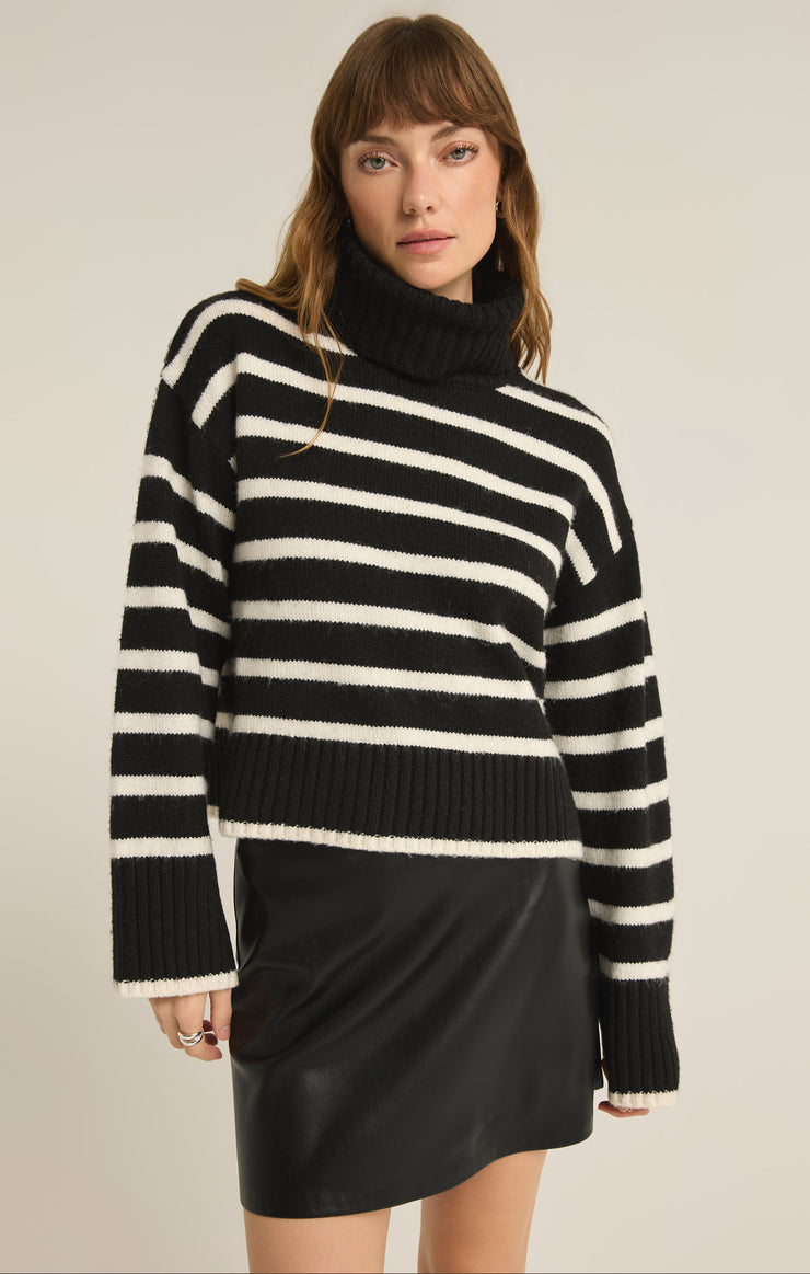 Sweaters Josephine Stripe Turtleneck Sweater Josephine Stripe Turtleneck Sweater