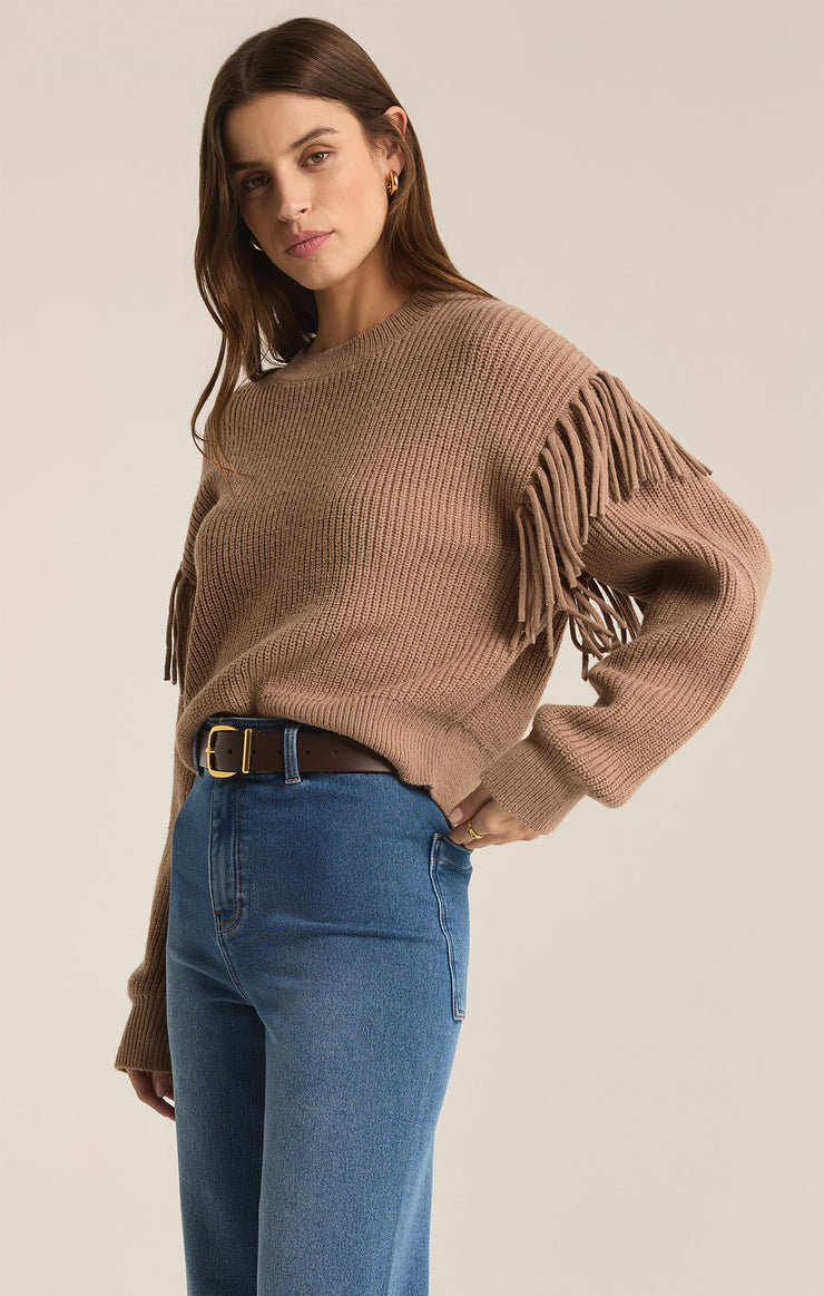 Sweaters On The Fringe Sweater Campfire