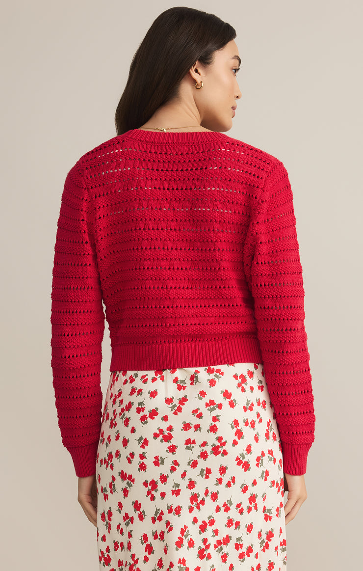 Sweaters Romance Cardigan Cherry