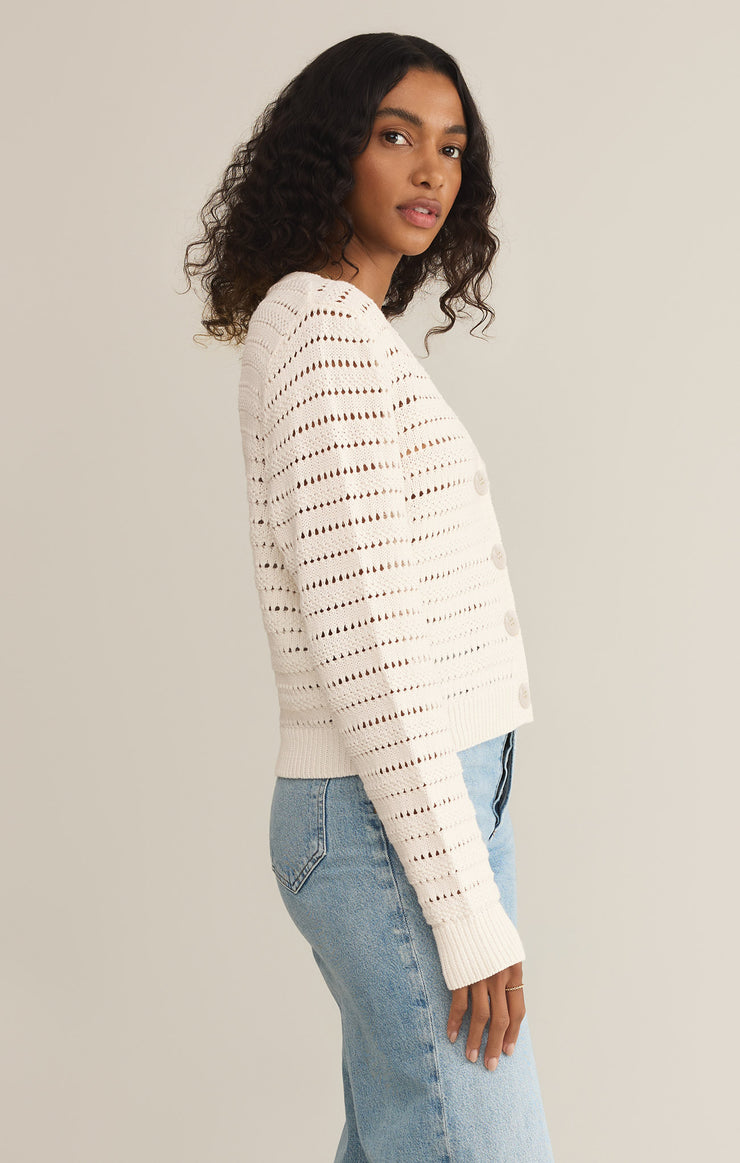 Sweaters Romance Cardigan Sea Salt